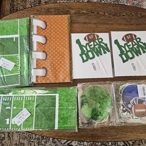 1st Year Down Football 1st Birthday Or Football Theme Party Supplies NEW